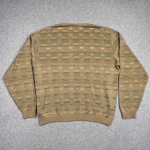 Vintage St Croix Knits Mark Pasch Sweater Sz Large L 90s Grandpa Hip Hop Relaxed - Picture 3 of 12